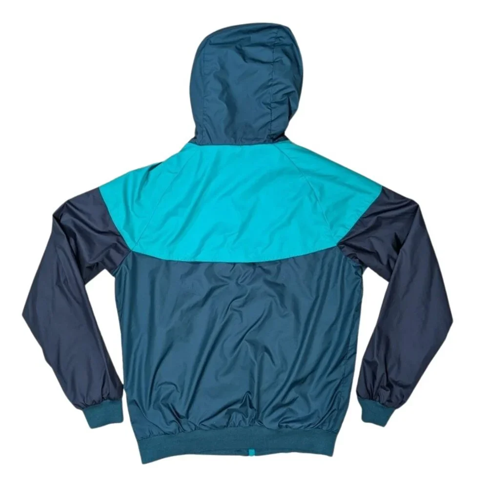 Nike Sportswear Windrunner Hooded Jacket Teal Navy Blue Men's Medium